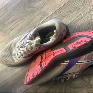 Brooks Athletic Shoes with Pink and Purple Highlights